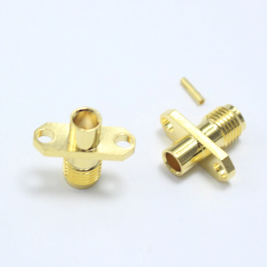 1 шт. радиочастотный коаксиальный разъем стандартный гнездовой SMA с отверстием