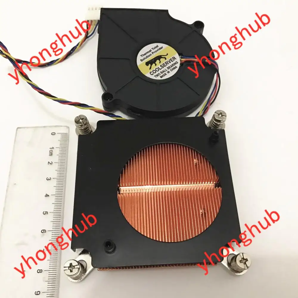Медный радиатор для процессора EVERFLOW COOLSERVER BB7515BU B127515BU|Кулеры и системы охлаждения