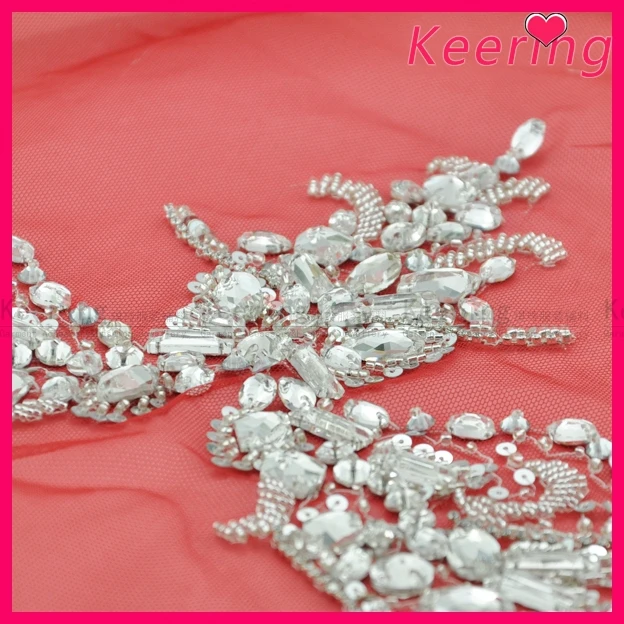 

Free Shipping New Arrival Handmade Lace Applique Patch WRA-565