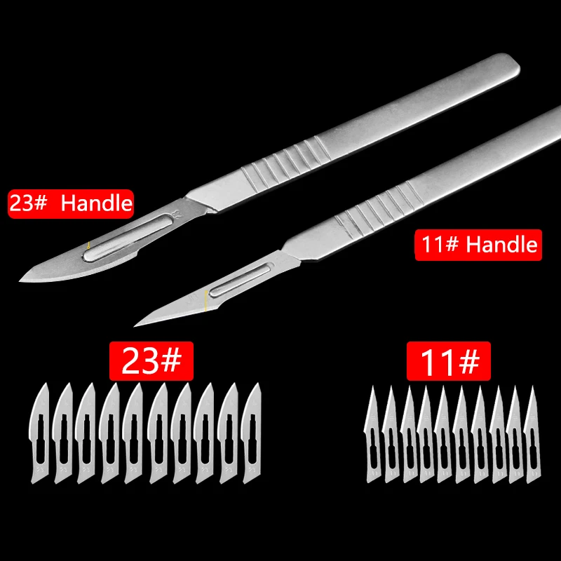 10 шт. 23 #11 # карбоновый стальной скальпель хирургические лезвия для печатной платы