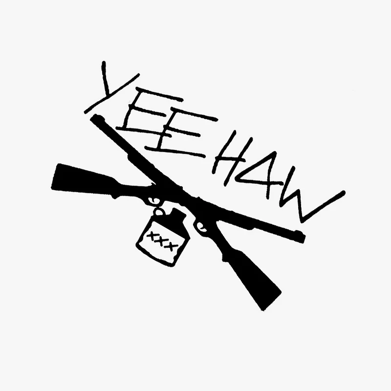 15 2 см * 8 7 Yee Haw Guns Moonshine автомобильные наклейки и аксессуары для стайлинга