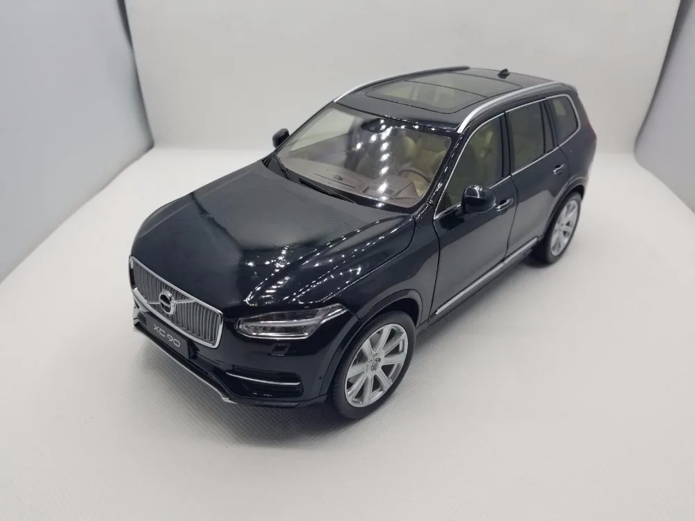 1:18 Модель литья под давлением для Volvo XC90 2015 черный Внедорожник игрушечный