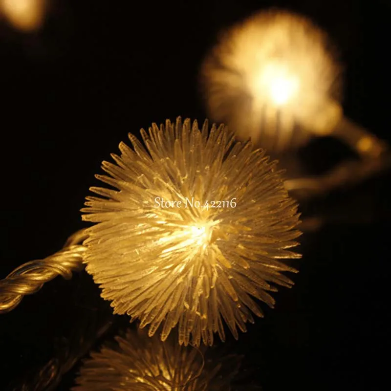 10 м 80 Одуванчик струнный светильник LED праздник Рождество s для украшения дома