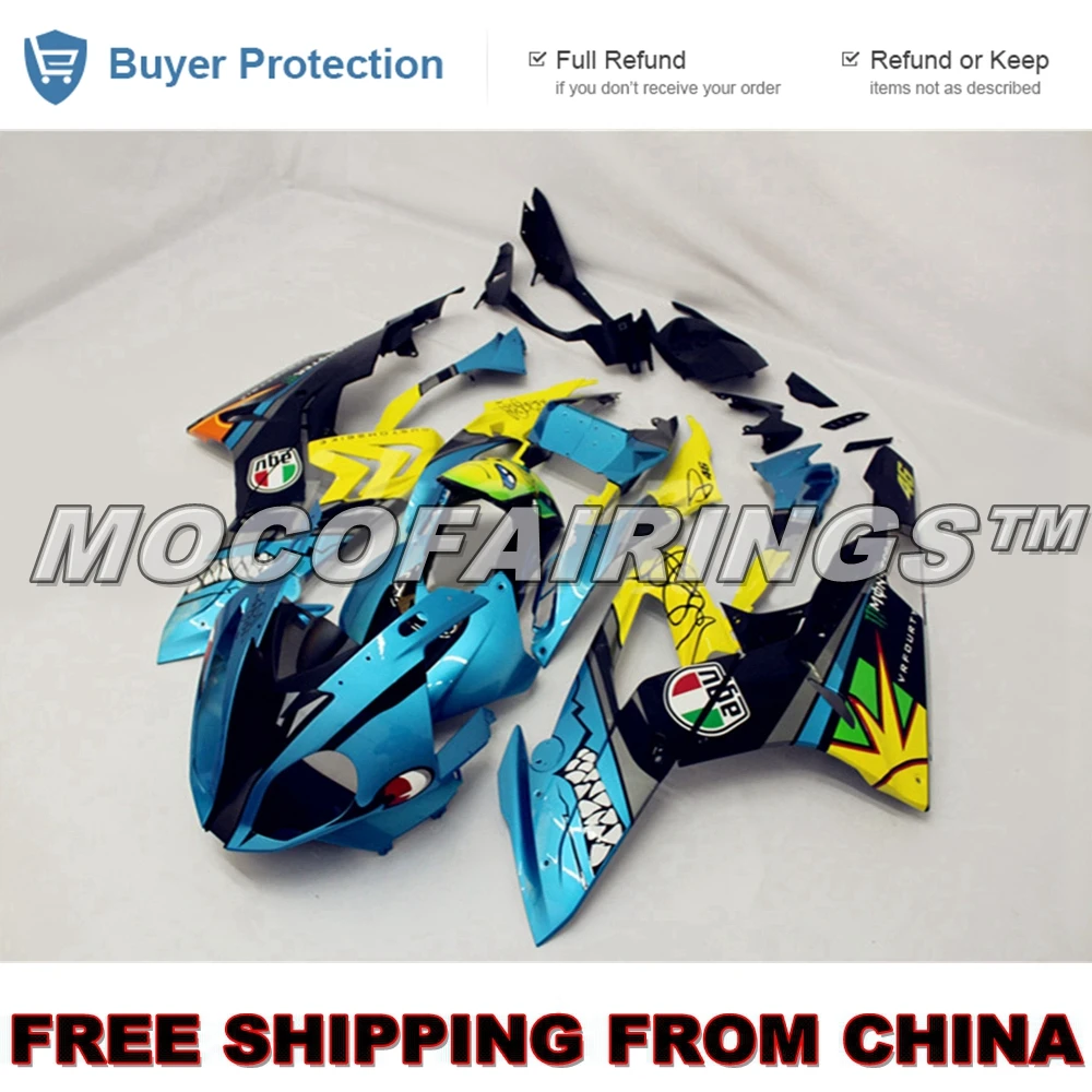

Motorcycle ABS Plastic Injection Fairing Kit For BMW S1000RR 2015 2016 Shark Design