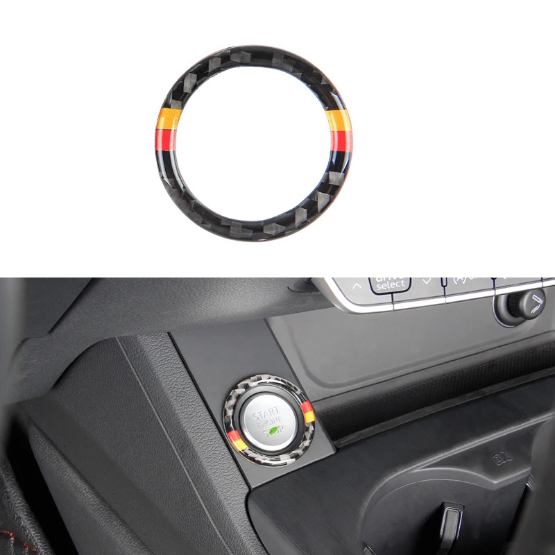 Углеродное волокно автомобильное зажигание кольцо для запуска двигателя