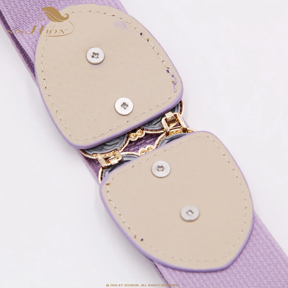 

SISHION Fashion Waist Wide Belt All-match Elastic Waist QY0110 belt Love Pattern decoration Overcoat Skirt Cummerbund Waistband