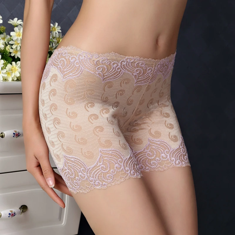 Yasemeen New Sexy Lace Seamless Safety Pants Invisible Breathable Underwear Plus Size Top Quality | Женская одежда