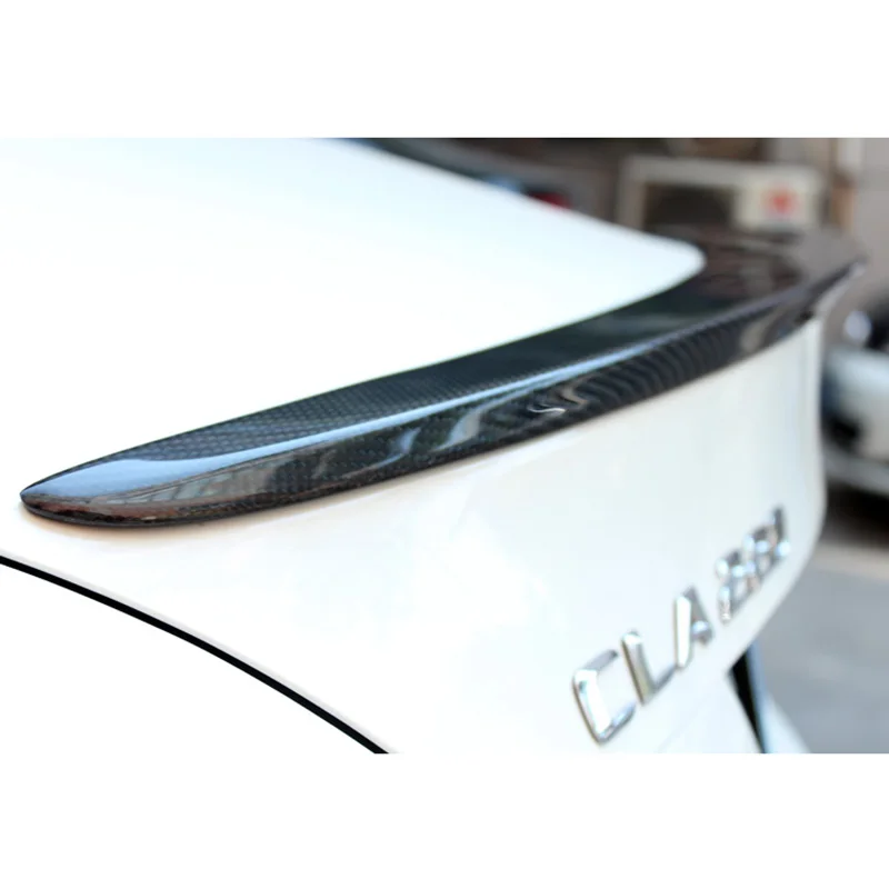 Декоративный спойлер для Mercedes Benz CLA W117 из АБС пластика углеродного волокна заднее
