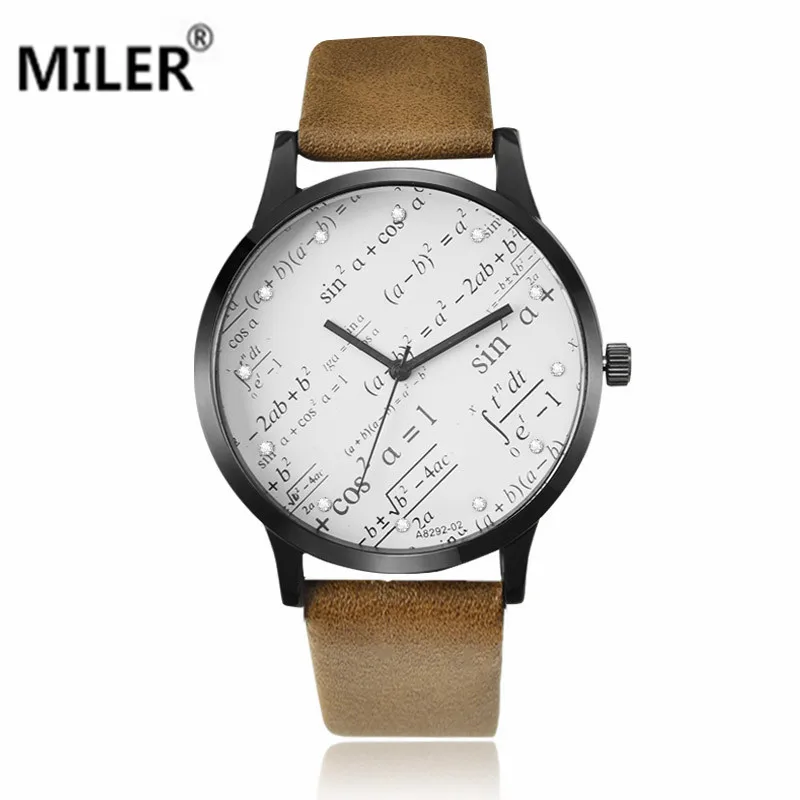 Лидер продаж кварцевые часы новый дизайн Брендовые Часы miler мужские Модные