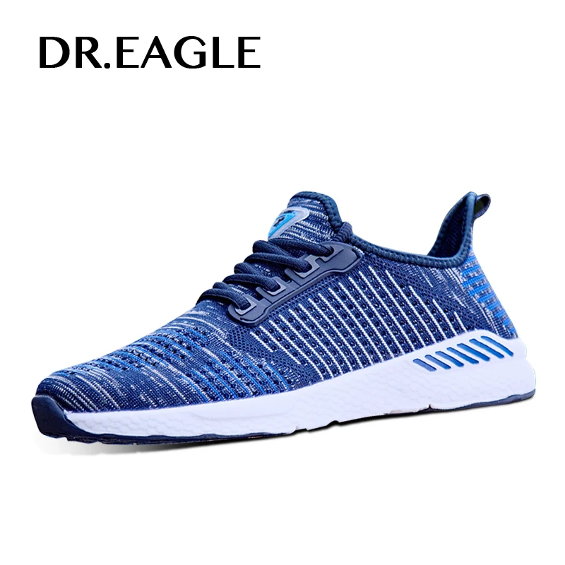Мужские летающие кроссовки DR.EAGLE дышащие для бега мужская спортивная обувь