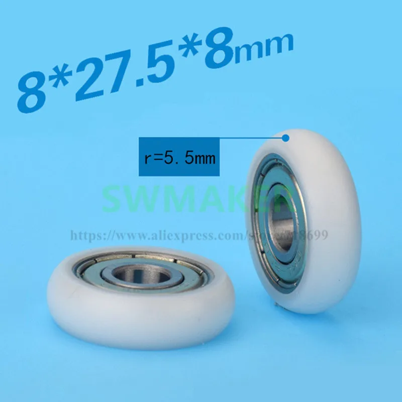 Пластиковые подшипники SWMAKER 8*27 5*8 мм пластиковый шкив 608zz пакет для раздвижных