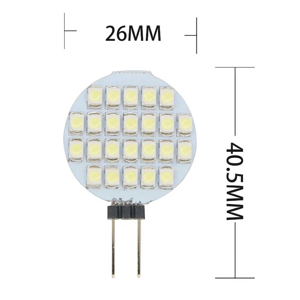 LYMOYO 10 шт./лот DC 12 В G4 24LED круглый Диапазон капот лампа 2835 24SMD свет Кукуруза лампы
