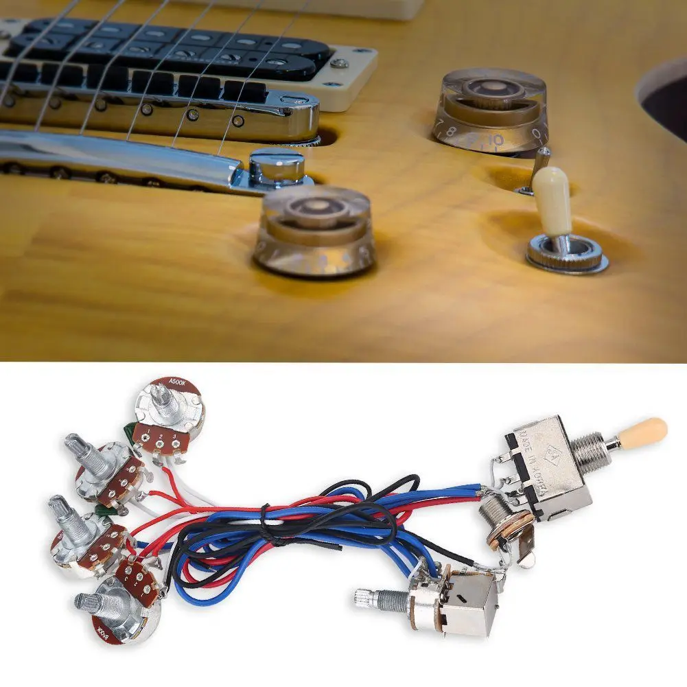

XFDZ Guitar Parts WIRING HARNESS KIT - 2V/2T 3 Way Switch