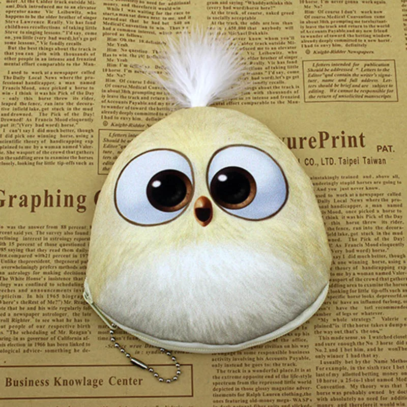 2018 Высокое качество Акция 3D Овальные принты Милая птичка Детский Мини Кошелек