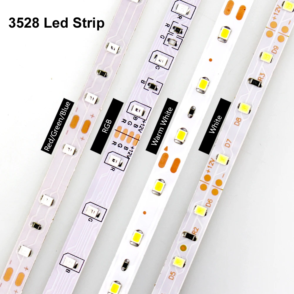 Smd 2835 rgb Светодиодная лента 12 v белый теплый белый smd 5050 rgb водонепроницаемая светодиодная лента Диодная лента