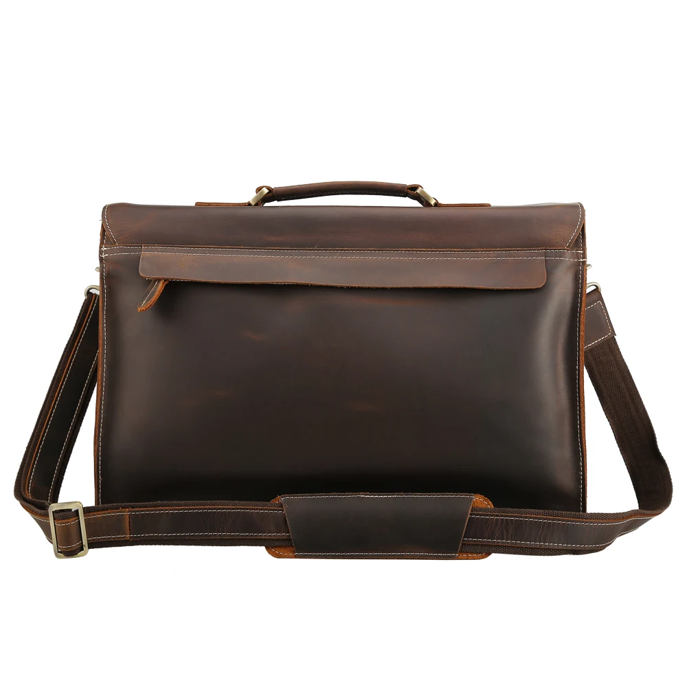 Кожаный мужской портфель Tiding ручной работы сумка для ноутбука 15 дюймов тоут