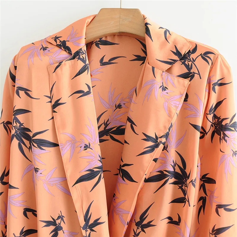 2019 Для женщин топы боди рубашка оставьте блузка сложного кроя с принтом