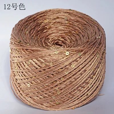 Новинка 250 г уникальный мерсеризованный хлопок с блестящей нитью skein Crafts толстая пряжа для вязания швейной нити, X3053 - Цвет: 12