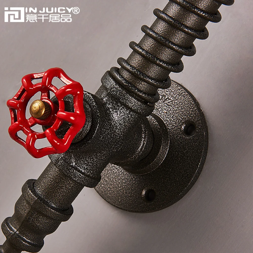 Настенные светильники E27 в стиле ретро индастриал металлическая водопроводная