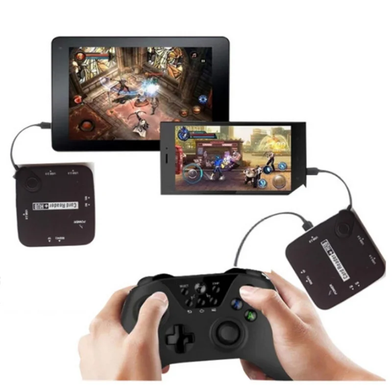 3 порта OTG USB 2 0 Питание адаптер концентратор карта памяти Micro Card Reader Компьютерные