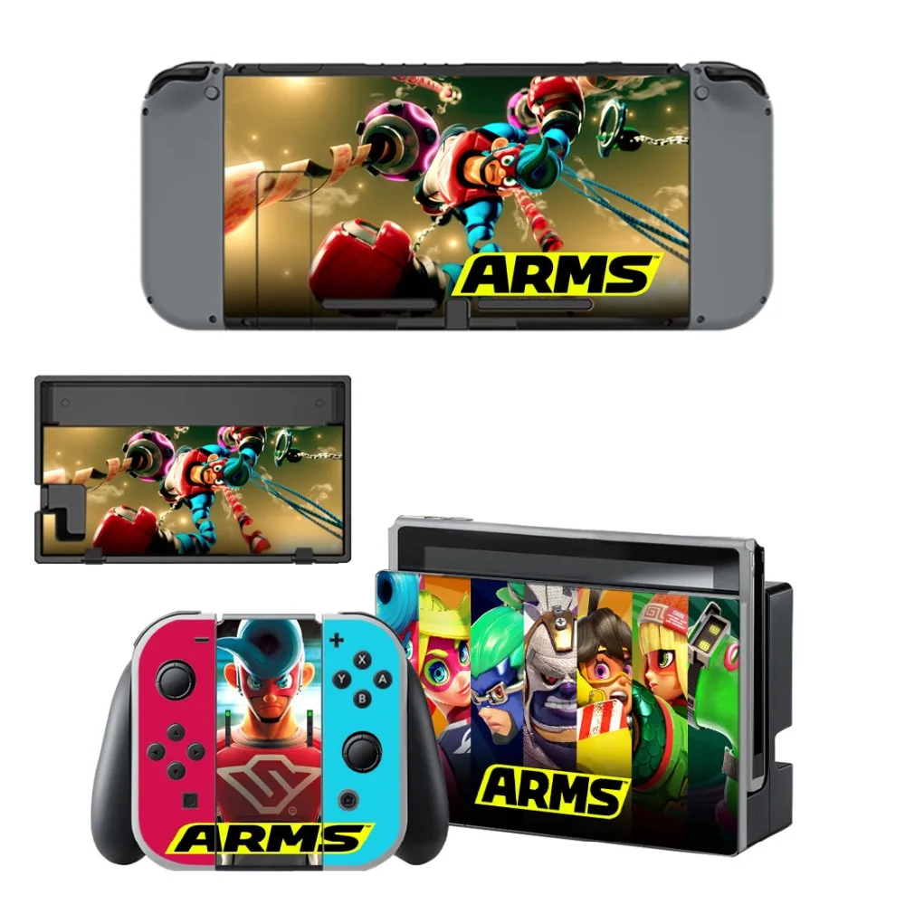 Виниловая наклейка для рук Fighters Nintendo Switch консоль NS + контроллер подставка