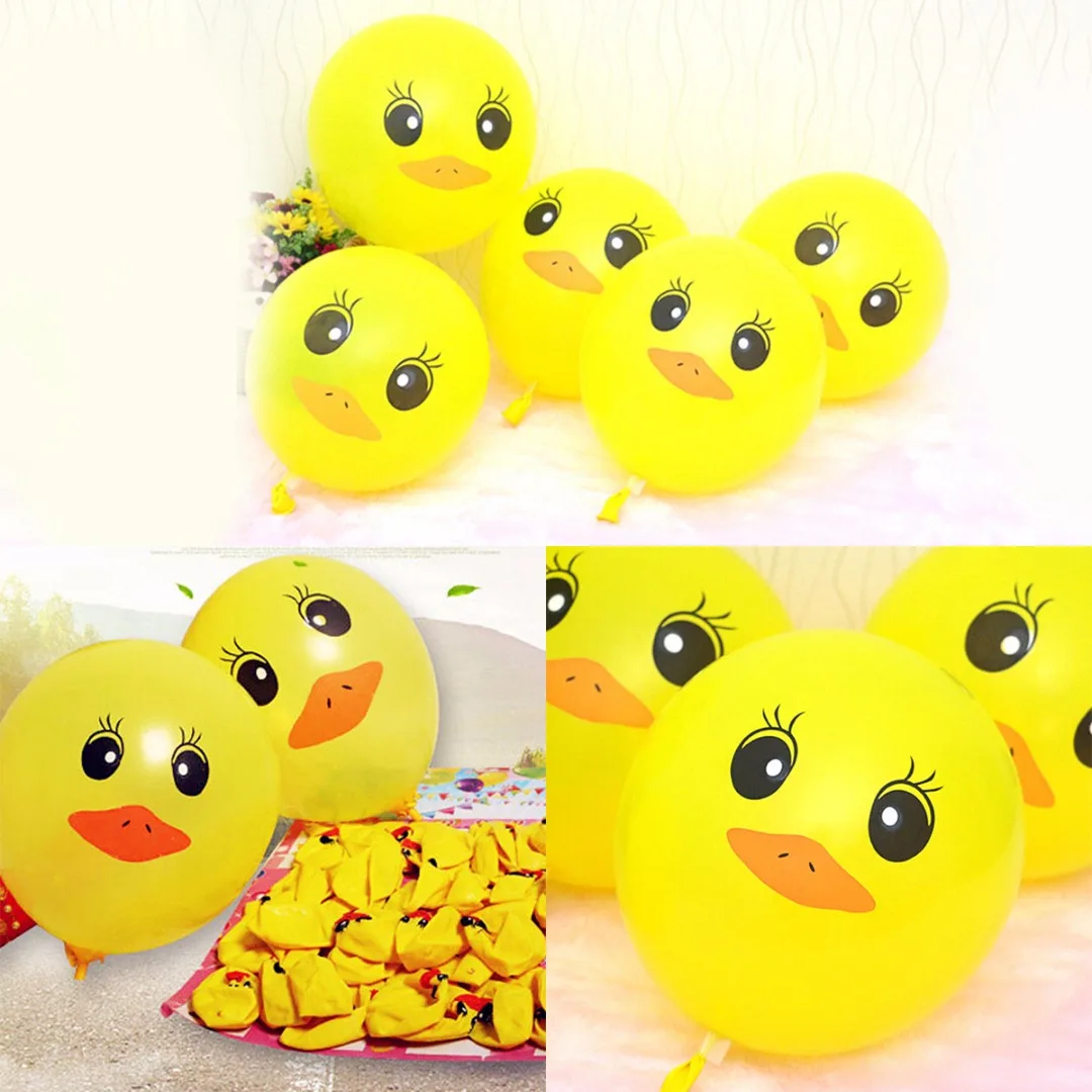 

10pcs/lot 12inch Duck Balloon Cartoon Animal Balloon for Birthday Party Balloons Decoration Supplies