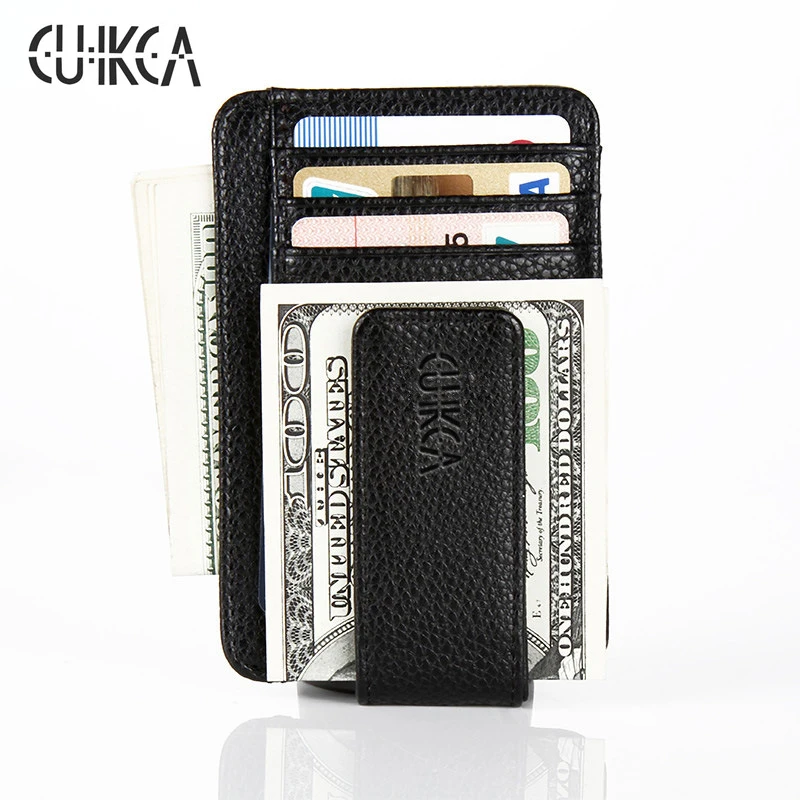 CUIKCA модный мужской кошелек зажим для денег магнитный Ультратонкий карманный