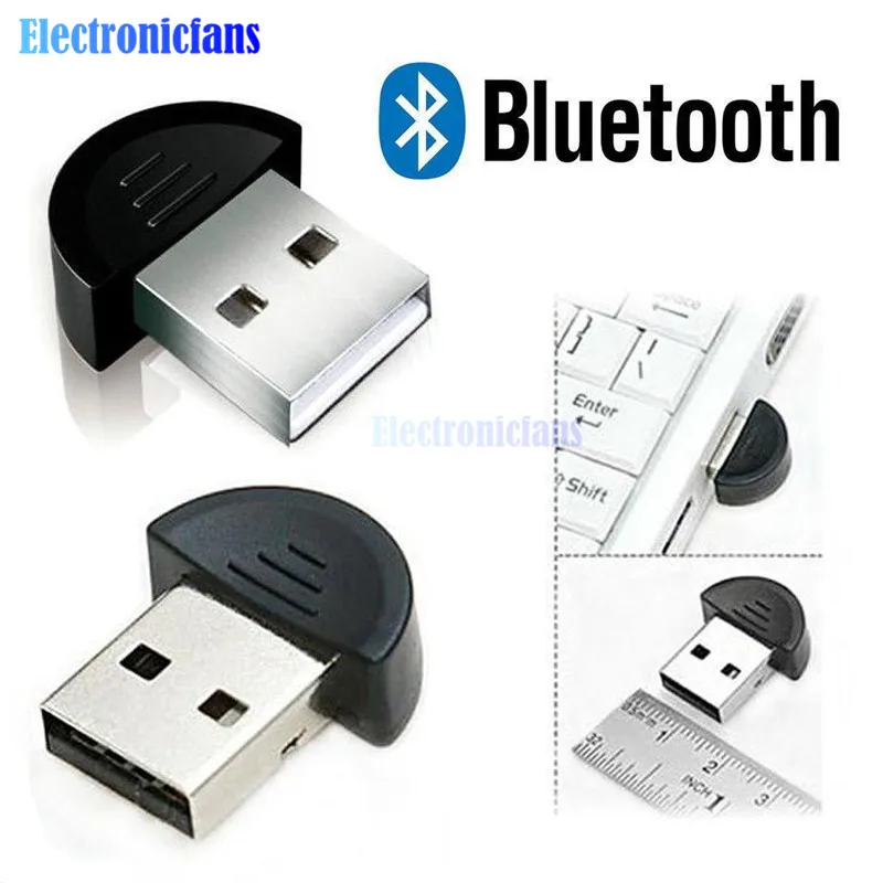 Мини USB Bluetooth адаптер беспроводной ключ V2.0 компьютерный аудио приемник