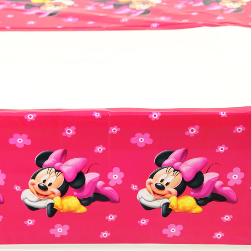 1 шт. Декоративная скатерть в виде Минни на день рождения для малышей 08*1 8