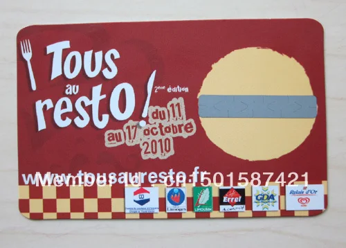 Поцарапать пластиковые карты и умная визитная карточка печати | Безопасность