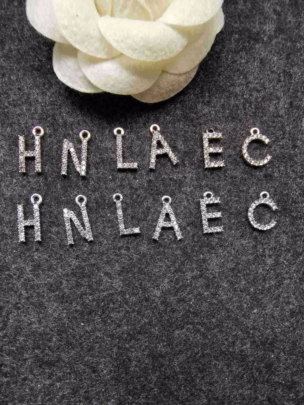 10 компл./лот высокое качество жемчужными буквами алфавита H N л е с Подвески для художественного оформления ногтей, ручная работа аксессуары для браслетов колье