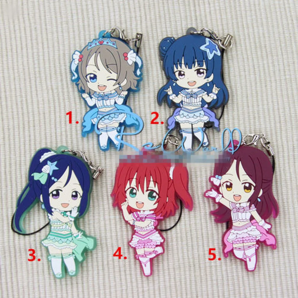 Лидер продаж аниме Lovelive Love Live T618 Резиновый брелок для ключей редкие ремешки