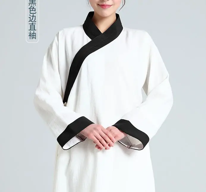 Весенне-летние льняные костюмы унисекс Тай Чи ушу даосский костюм униформа