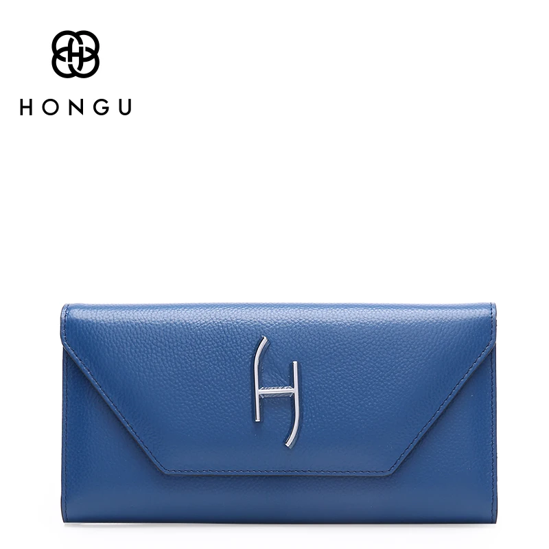 HONGU Fashion Brands Natural Genuine Leather Wallets Evening Bags Women Top-Handle Wristlets Leisure Passcard holder Hasp Purses | Багаж и