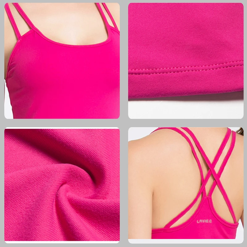 QIANDA Быстросохнущий дышащий Топ для йоги женская спортивная рубашка без рукавов