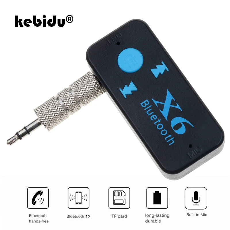 Музыкальный приемник kebidu Bluetooth 4 2 Aux аудио ресивер адаптер 3 5 мм гарнитура для