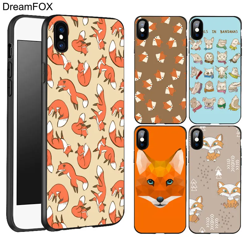 DREAMFOX K096 лиса Коала Дизайн Черный Мягкий ТПУ силиконовый чехол для Apple iPhone 11 Pro XR XS