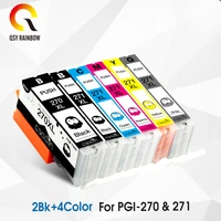 1 full set 6pcs compatible for ink cartridge pgi 270 cli 271 pgi 270xl cli 271xl for canon pixma mg7720 ts9020 ts8020