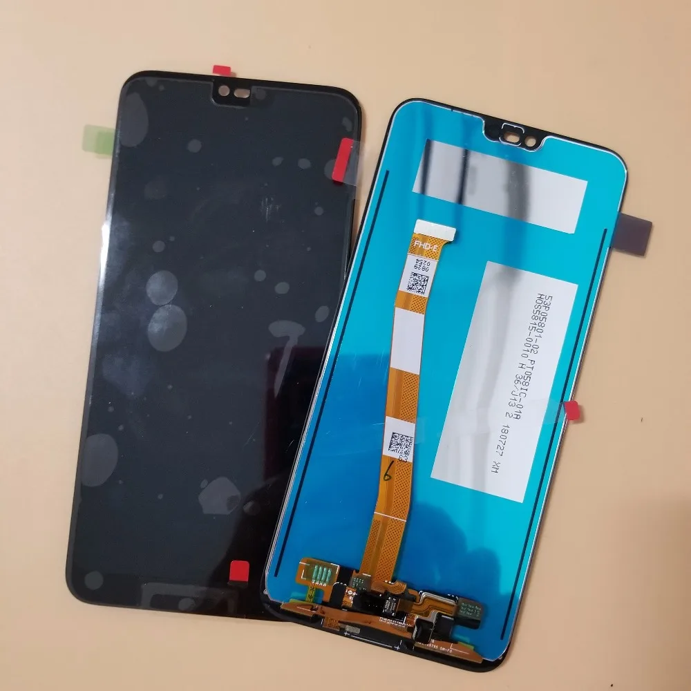 Оригинальный сенсорный ЖК-дисплей 5 84 дюйма с отпечатком пальца для Huawei Honor 10/Honor10