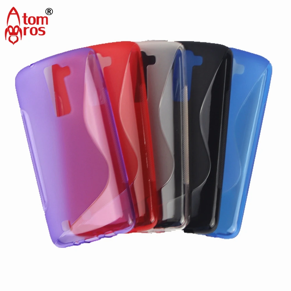 S линии Мягкий гель ТПУ прозрачный тонкий гибкий кожи чехол для LG K8/K350/k350n/K350E