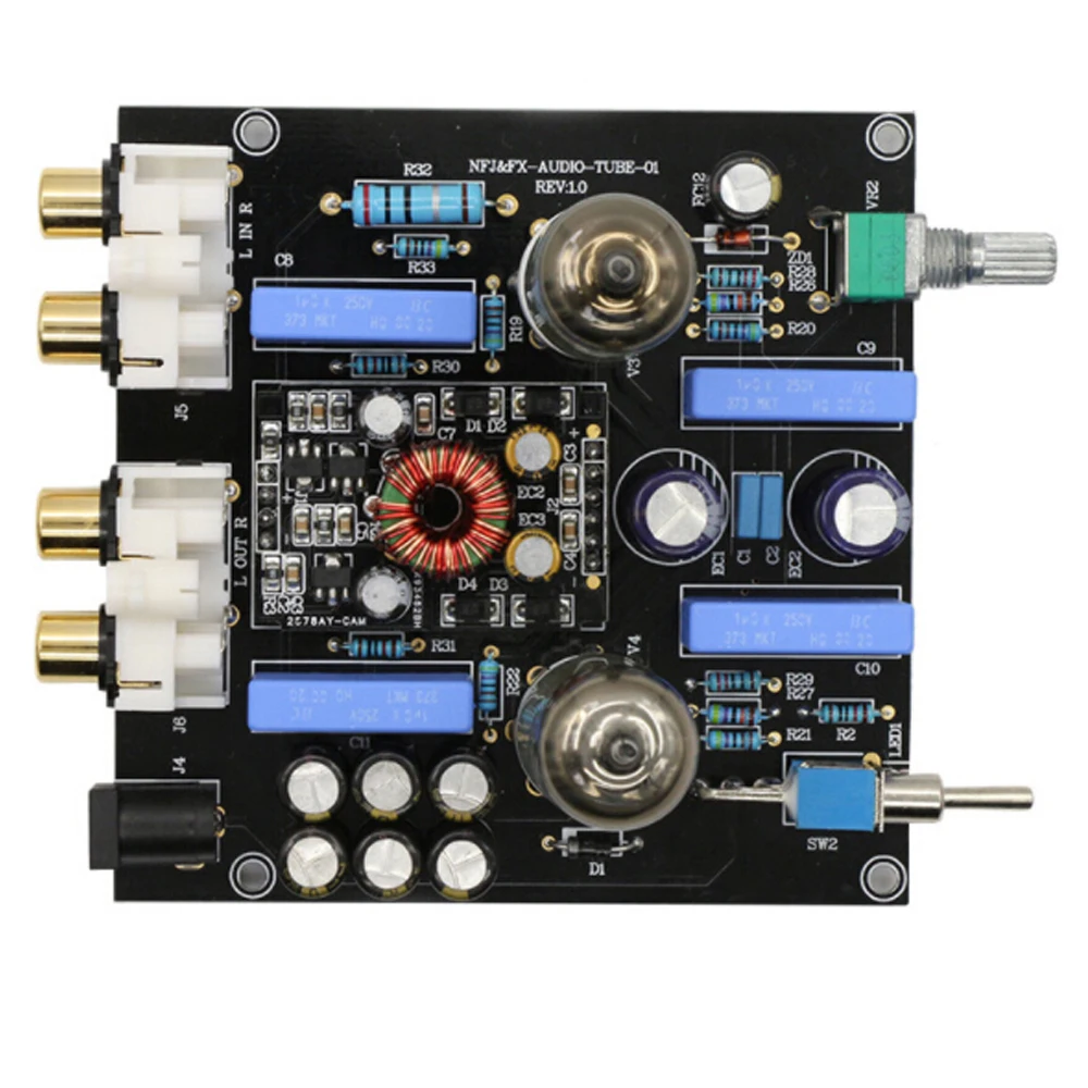 30 Вт 12 В вакуумная трубка 6J1 усилитель мощности Hi Fi предусилитель DIY Preamp