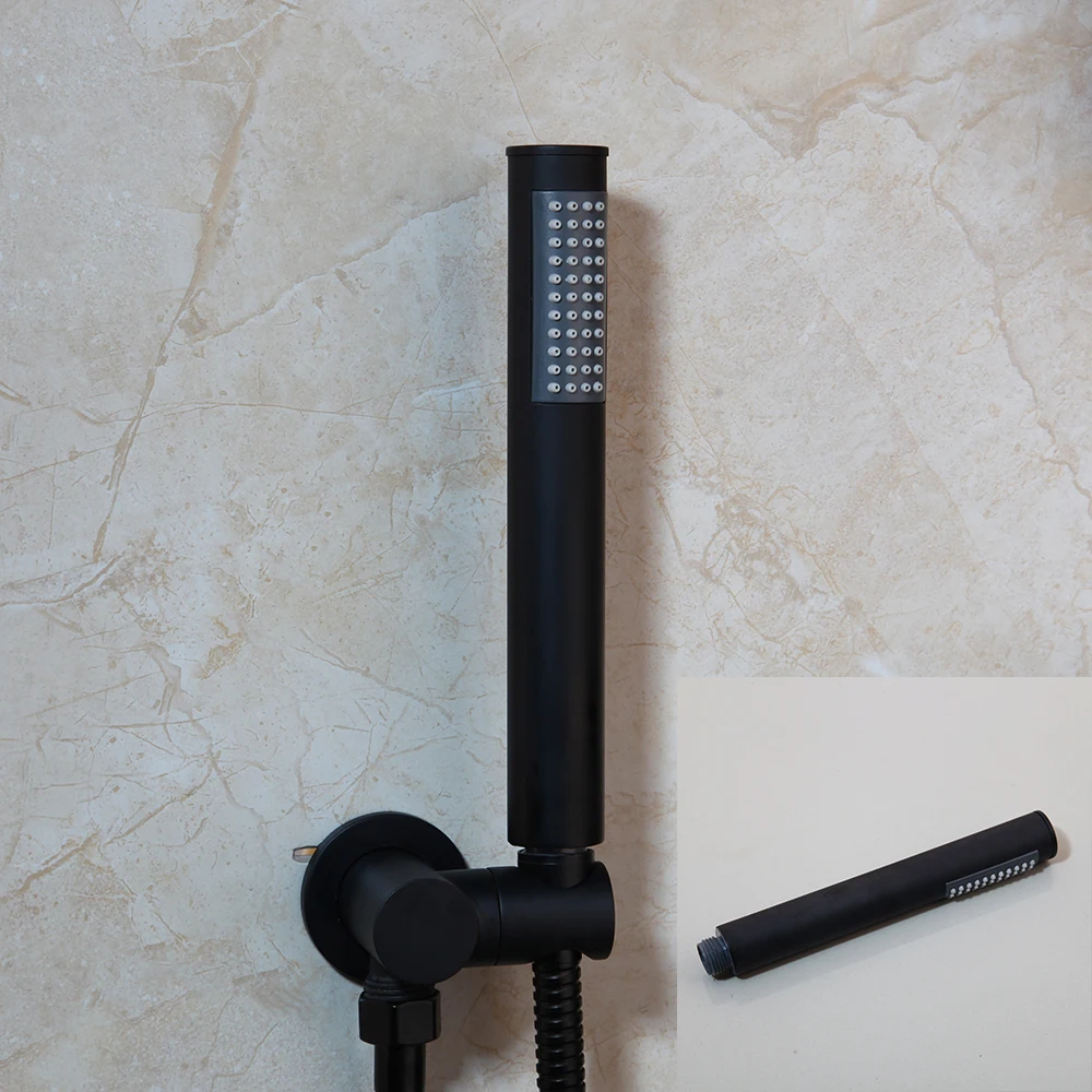 yanksmart wall mounted bathroom shower faucet set concealed rainfall shower system bathtub shower mixer tap combo kit faucet free global shipping