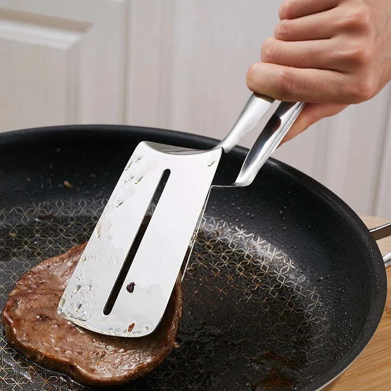 

Stainless Steel Multifunctional Barbecue Clip Fried Shovel Bbq Tongs Bread Meat Vegetable Clamp Cooking Tools