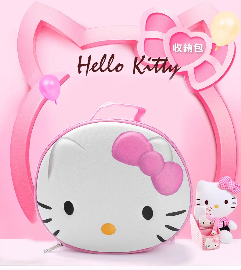 1 Женский Hello KT дорожный кейс для косметики косметички Органайзер розовый косметичка милые дорожные кисти мраморный карандаш Школьные Инструменты - Цвет: 1