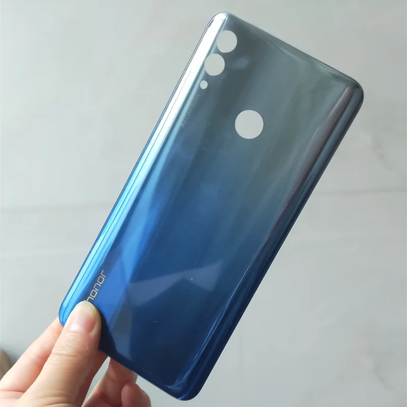 Чехол для huawei Honor 10 lite на заднюю панель со стеклянной панелью, задняя крышка для батареи, запасная дверь, клейкая наклейка и логотип