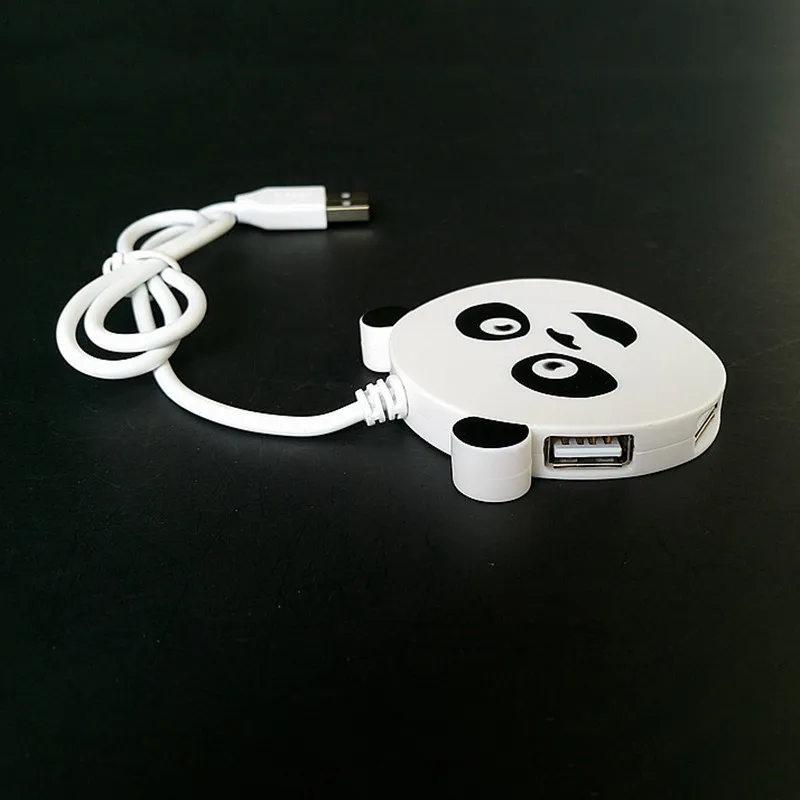 Panda 4 порта USB 2 0 концентратор LED высокоскоростной портативный для Apple Macbook Air