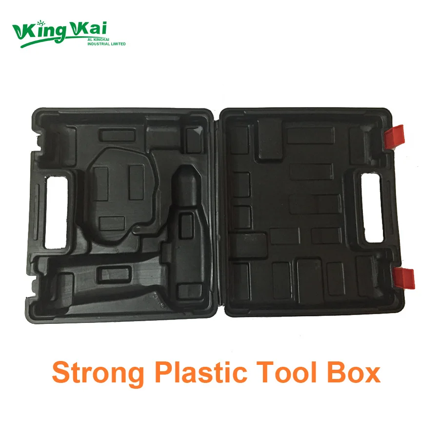 Прочный черный пластиковый ящик для инструментов защиты электрического