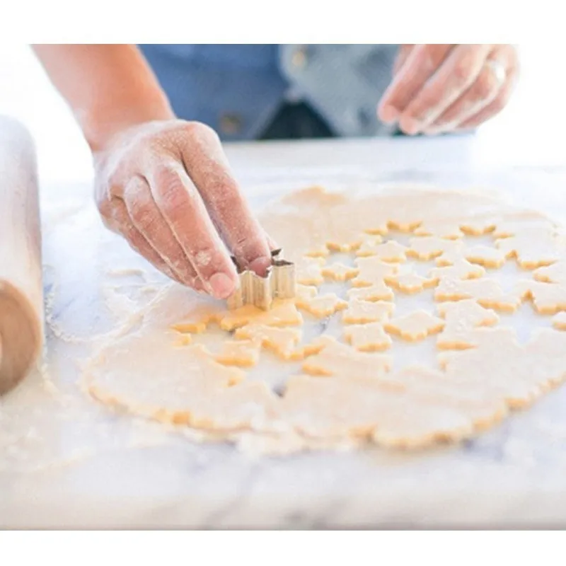 9 шт./компл. Снежинка из нержавеющей стали помадные формы для торта набор резки