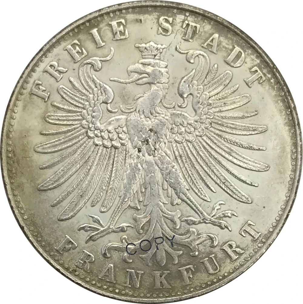 1862 Германия 1 Thaler предметы коллекционирования из мельхиора покрытые серебром