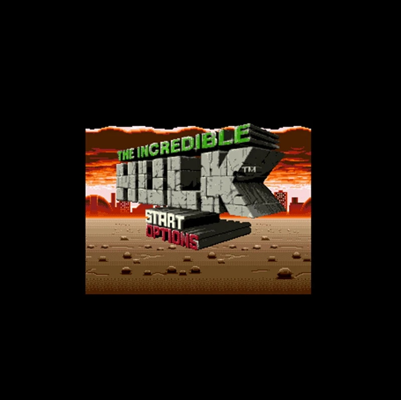 Incredible Hulk NTSC Version 16 Bit 46 Pin Big Gray Game Card For USA Players | Электроника